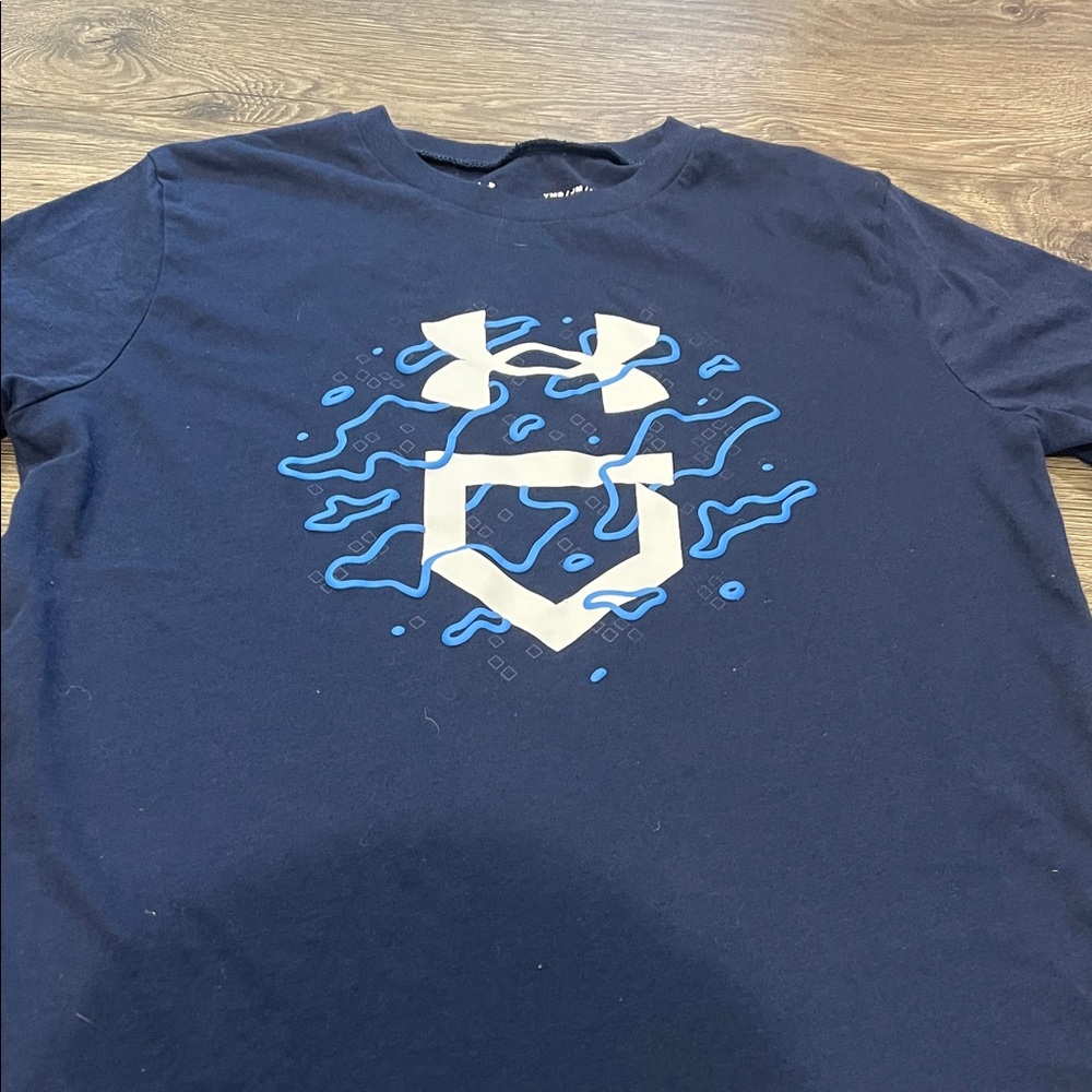 Under Armour Navy Blue Graphic Tee - Picture 2 of 3